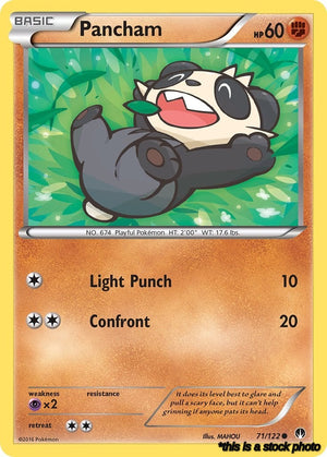 71/122 Pancham Common Reverse Holofoil