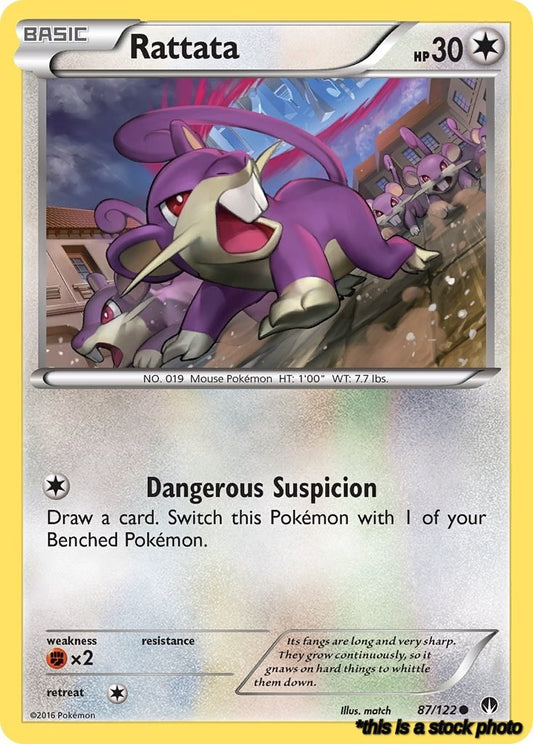 Normal Rattata [87/122 Near Mint ]