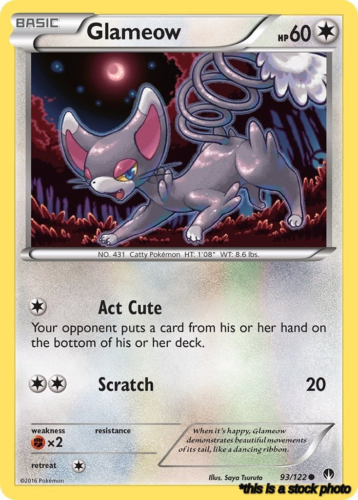 Common Glameow [93/122 Near Mint ]