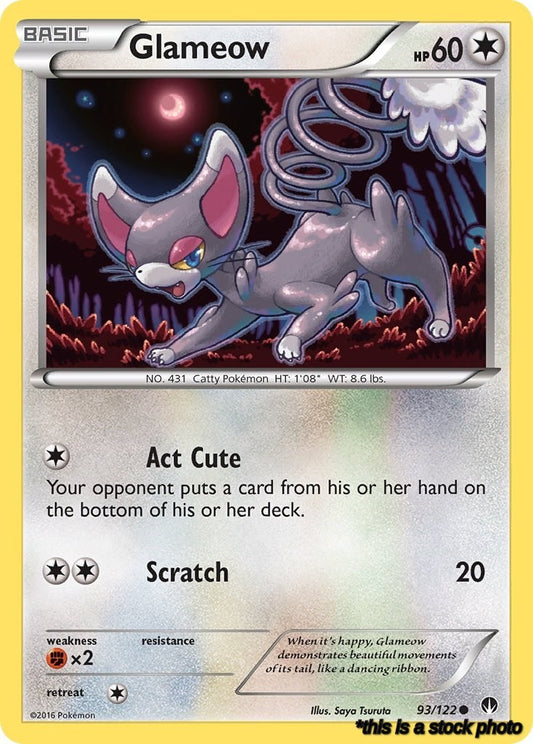 Common Glameow [93/122 Near Mint ]