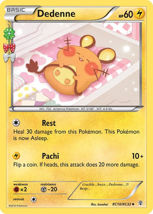 Uncommon Dedenne [RC10/RC32 Lightly Played ]