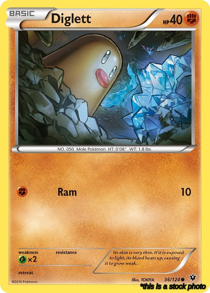 36/124 Diglett Common Normal