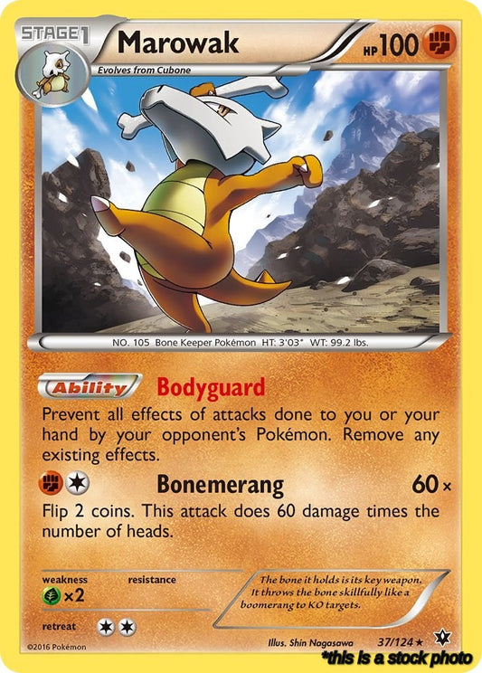 Rare Marowak [37/124 Lightly Played ]