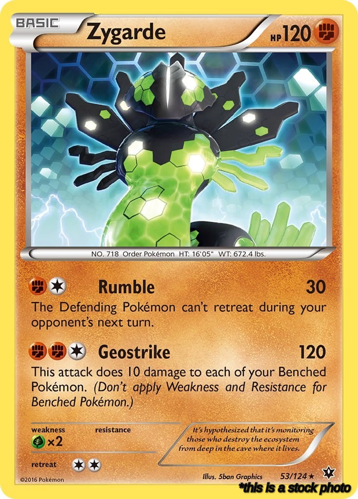 53/124 Zygarde (53) Rare Normal
