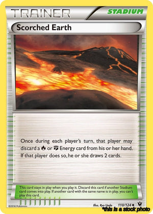 110/124 Scorched Earth Uncommon Reverse Holofoil