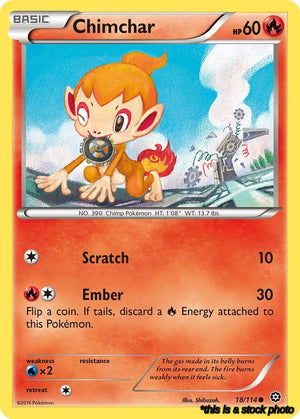 18/114 Chimchar Common Normal
