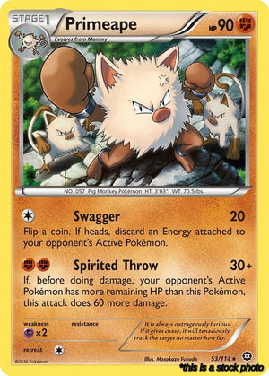 53/114 Primeape Rare Normal