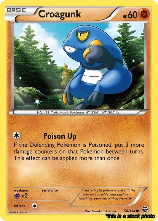 Normal Croagunk [58/114 Lightly Played ]