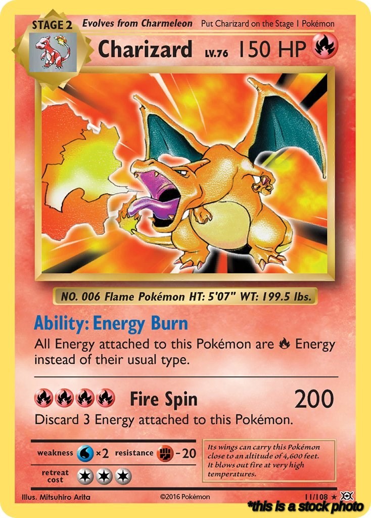 11/108 Charizard Holo Rare Holofoil