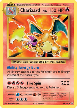 11/EVO Charizard Holo Rare Reverse Holofoil