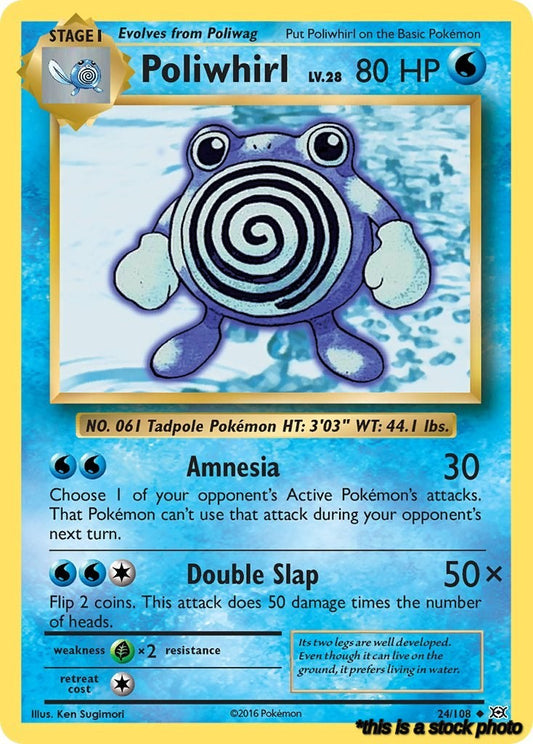 Uncommon Poliwhirl [24/108 Lightly Played ]