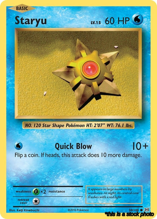 Common Staryu [30/108 Moderately Played ]
