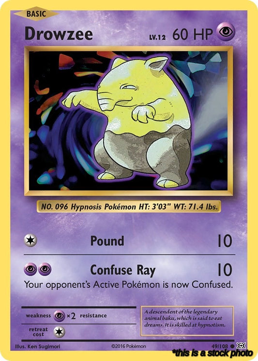 Common Drowzee [49/108 Moderately Played ]