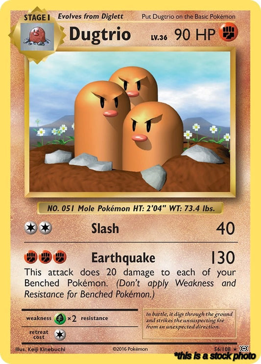 Normal Dugtrio [56/108 Lightly Played ]