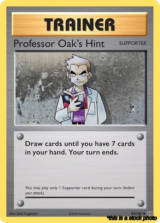 Normal Professor Oak's Hint [84/108 Lightly Played ]