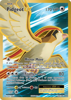 104/108 Pidgeot EX (Full Art) Ultra Rare Holofoil