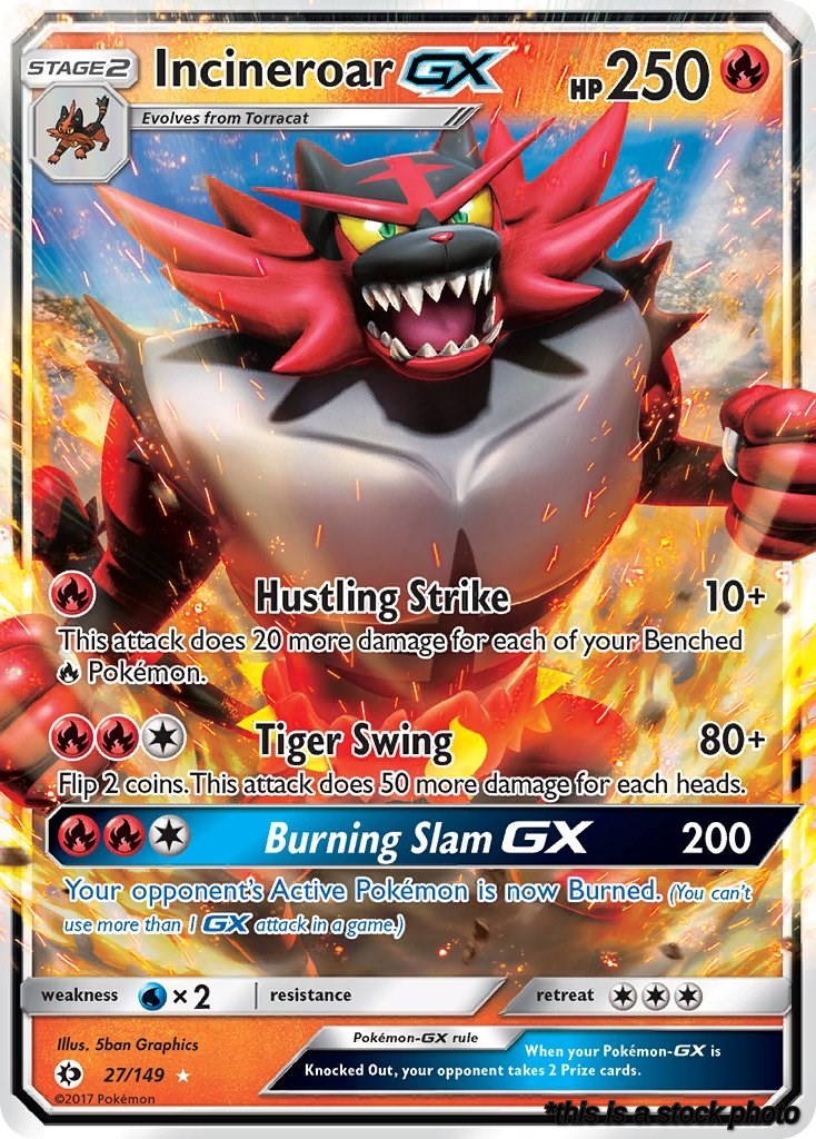 Ultra Rare Incineroar GX [27/149 Lightly Played ]