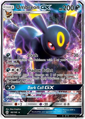 80/149 Umbreon GX Ultra Rare Holofoil