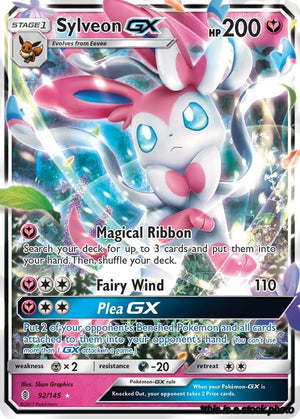 Holofoil Sylveon GX [92/145 Near Mint ]