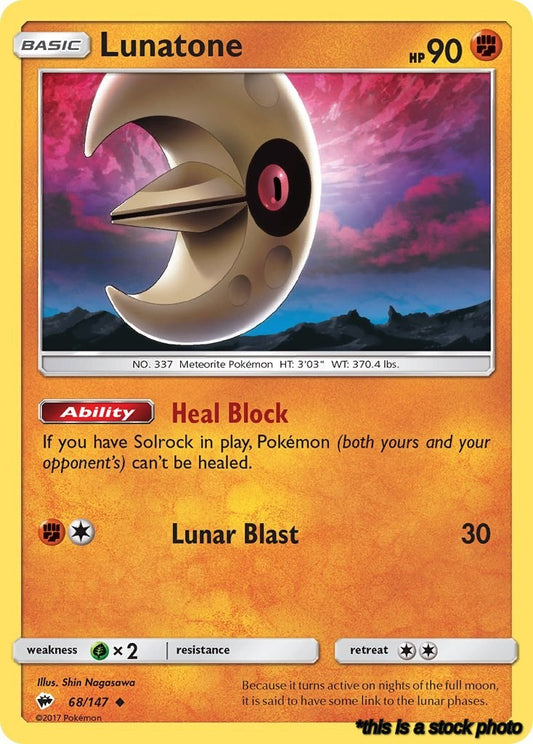 Normal Lunatone [68/147 Lightly Played ]