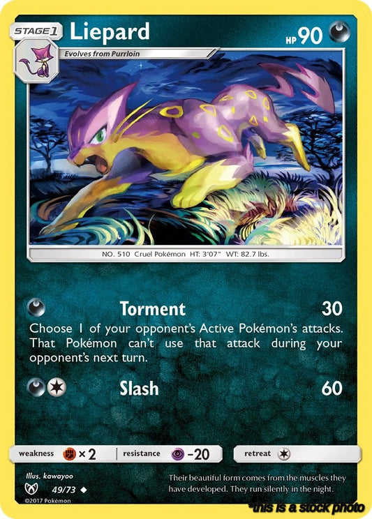 49/73 Liepard Uncommon Reverse Holofoil