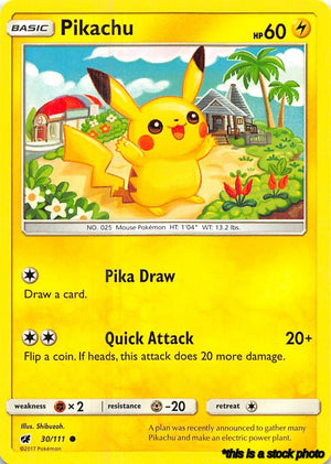 30/111 Pikachu Common Normal