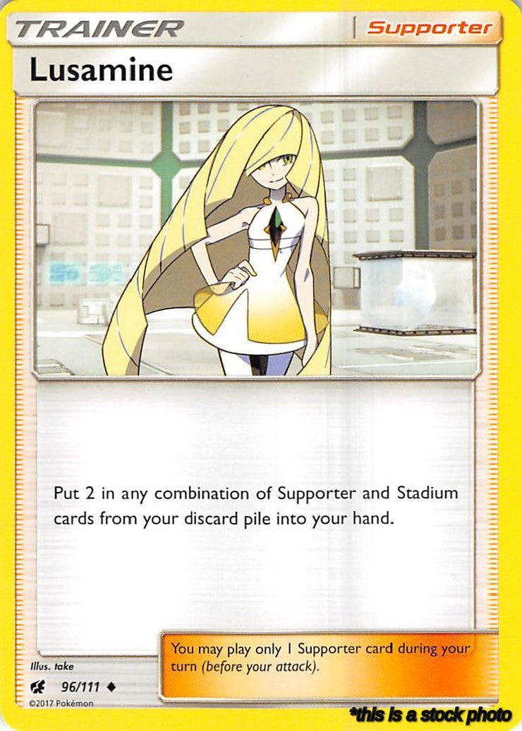 Reverse Holofoil Lusamine [96/111 Near Mint ]