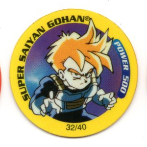 Super Saiyan Gohan - Dragon Ball Z Tazo 32/40 (Standard, Power 500)