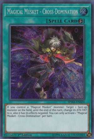 1st Edition Magical Musket - Cross-Domination [SPWA-EN024 Near Mint] Secret Rare