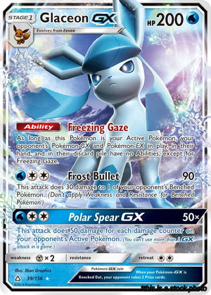 39/156 Glaceon GX Ultra Rare Holofoil