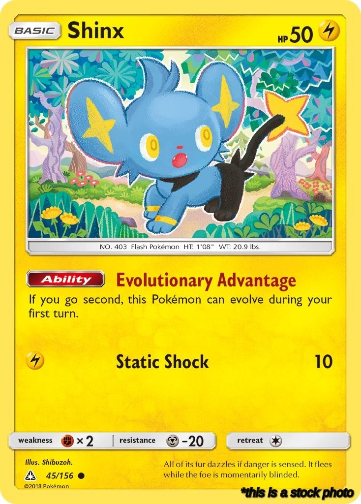 Reverse Holofoil Shinx (45) [45/156 Lightly Played ]
