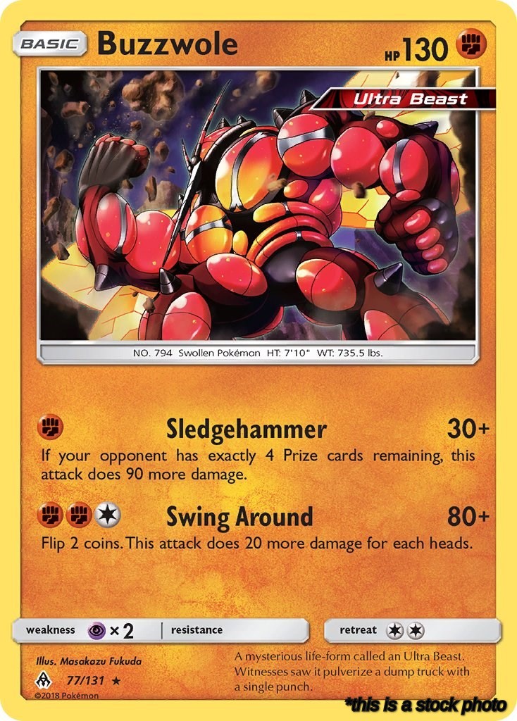 77/131 Buzzwole Rare Normal