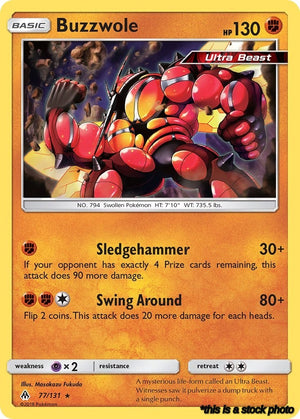 77/131 Buzzwole Rare Normal