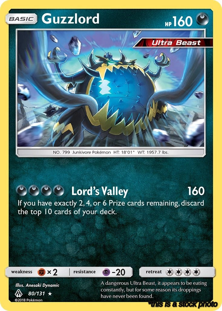 80/131 Guzzlord Holo Rare Holofoil