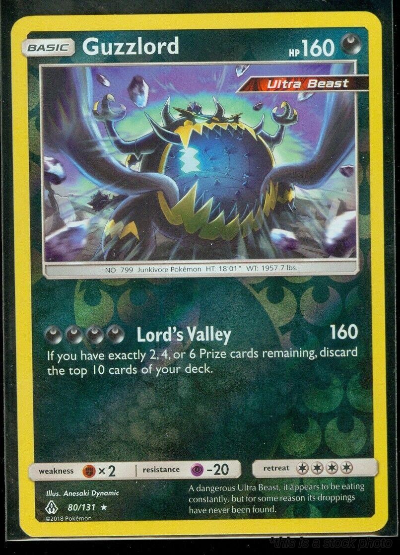 80/131 Guzzlord Holo Rare Reverse Holofoil
