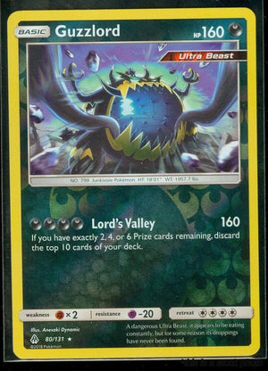 80/131 Guzzlord Holo Rare Reverse Holofoil