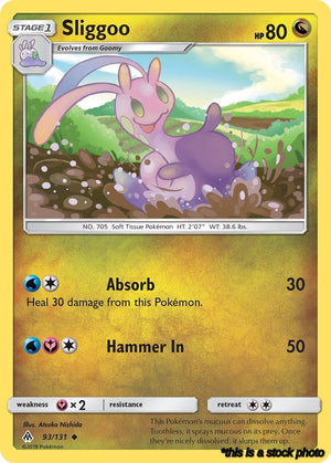 93/131 Sliggoo Uncommon Reverse Holofoil
