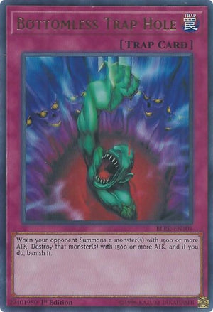1st Edition Bottomless Trap Hole [BLRR-EN101 Near Mint] Ultra Rare