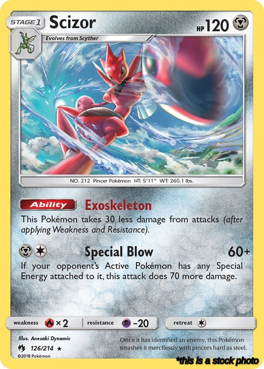 126/214 Scizor Holo Rare Holofoil