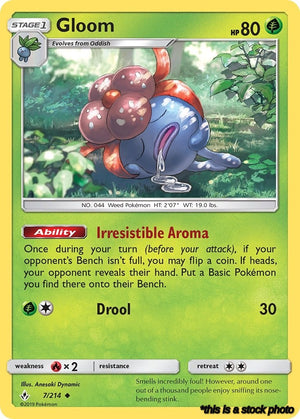 7/214 Gloom Uncommon Reverse Holofoil