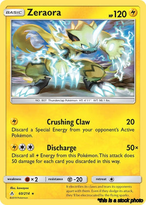 60/214 Zeraora Rare Normal