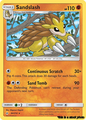 84/214 Sandslash Rare Normal