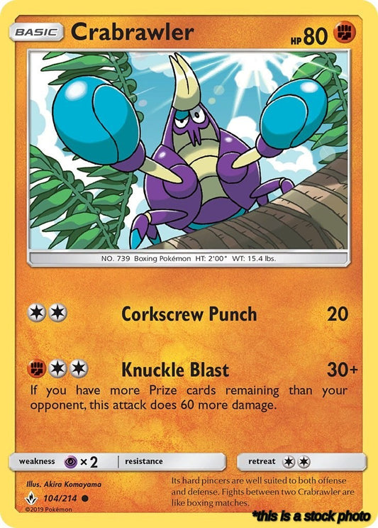 Normal Crabrawler [104/214 Lightly Played ]