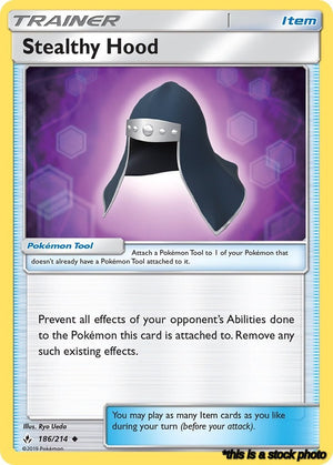 186/214 Stealthy Hood Uncommon Reverse Holofoil