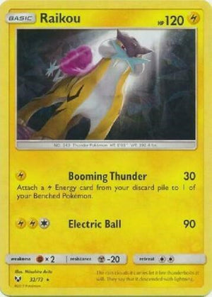 032/073 Raikou (Let's Play, Pikachu!) (Cracked Ice Holo) Holo Rare Holofoil