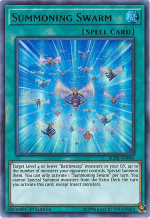 1st Edition Summoning Swarm [BLHR-EN040 Near Mint] Ultra Rare