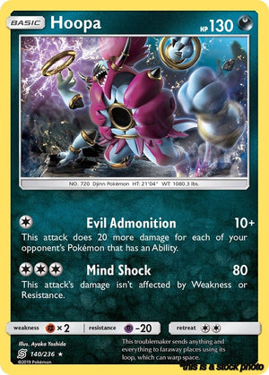 140/236 Hoopa Holo Rare Holofoil