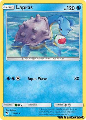 17/68 Lapras Rare Normal