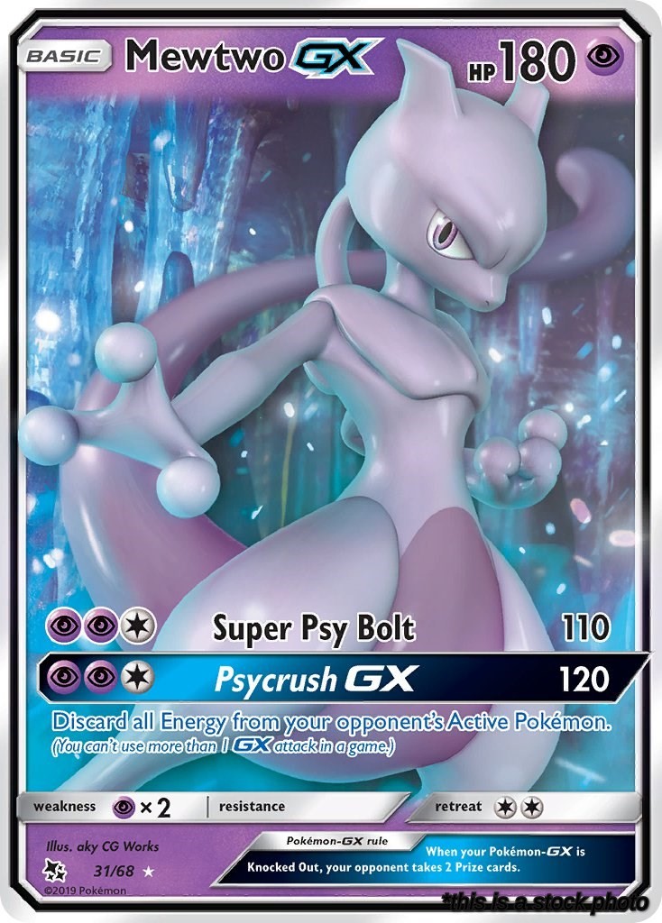 31/68 Mewtwo GX Ultra Rare Holofoil