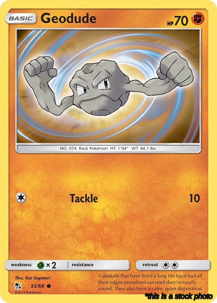 Common Geodude [33/68 Moderately Played ]